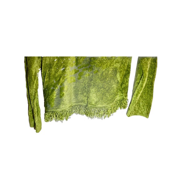 Women’s XL United States Sweaters Green Fringe Turtleneck Pullover Sweater - Picture 5 of 5